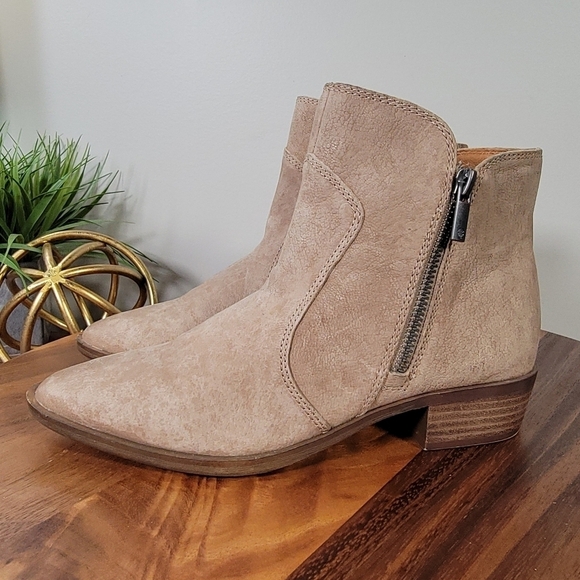 Lucky Brand Tayti Leather Ankle Boots Size 6.5 - Picture 5 of 14